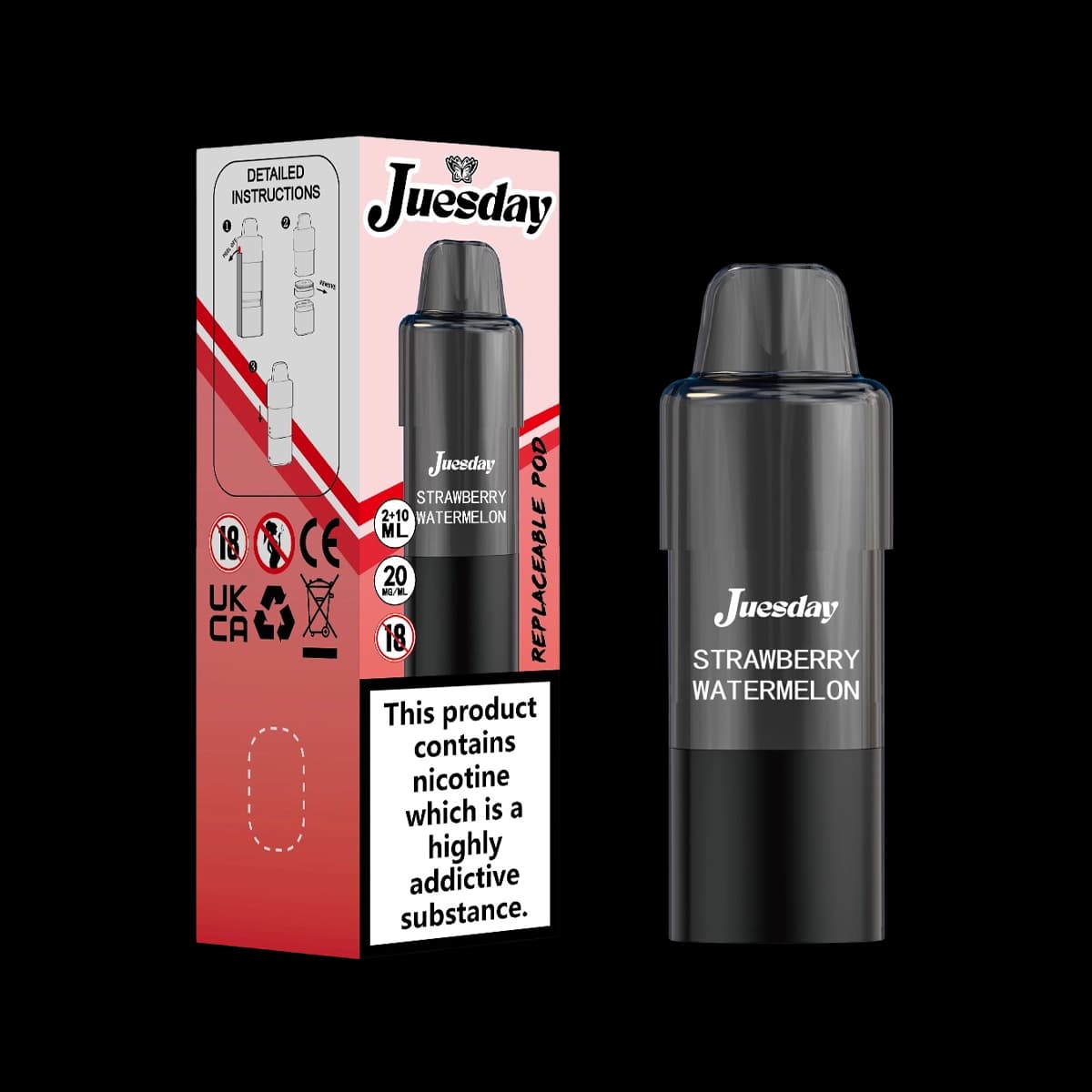 Juesday 15000 Prefilled Pods-Strawberry Watermelon