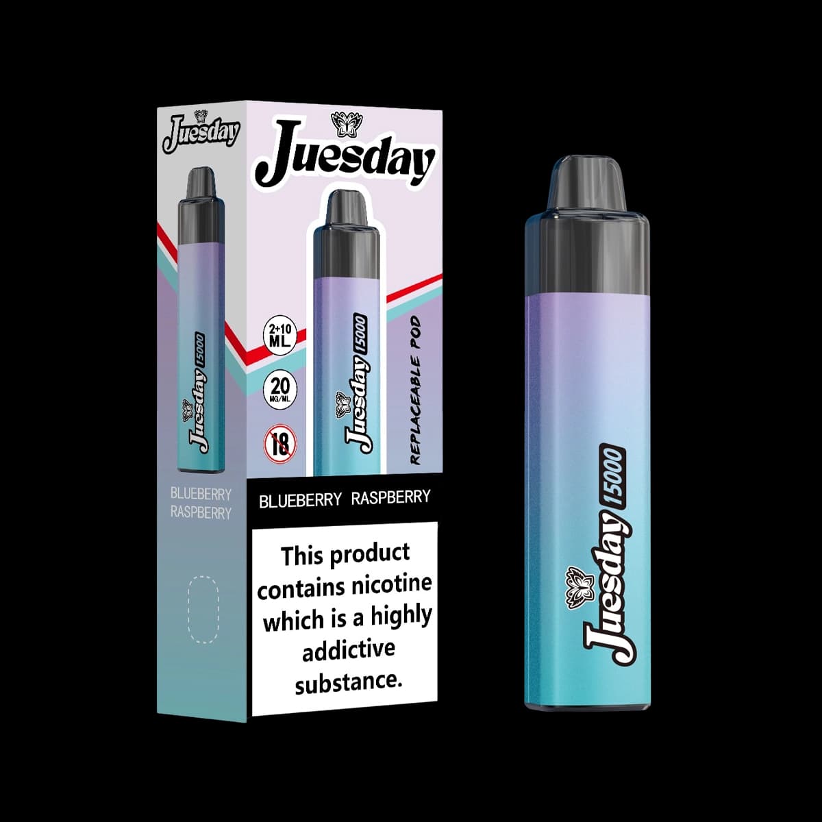 Juesday 15000 Puffs Prefilled Vape Kit- Blueberry Raspberry