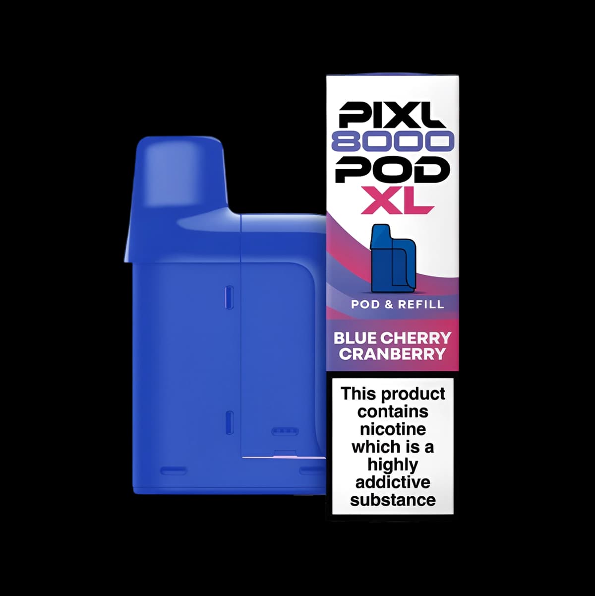 Pixl 8000 Prefilled Refill Pods Blue Cherry Cranberry
