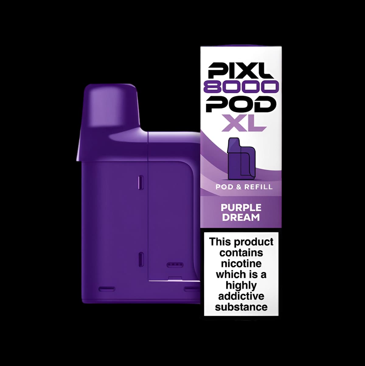 Pixl 8000 Prefilled Refill Pods Purple Dream