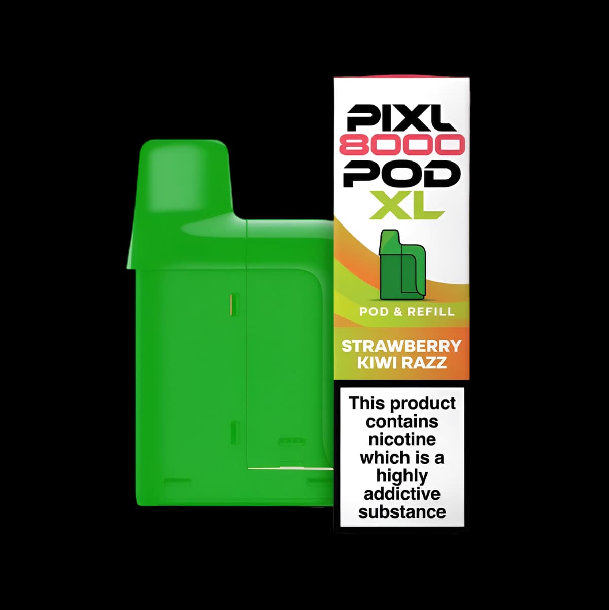 Pixl 8000 Prefilled Refill Pods Strawberry Kiwi Razz