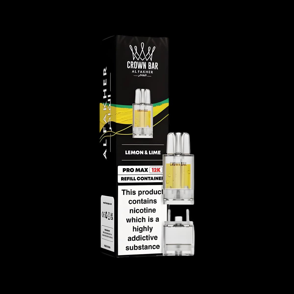 Al Fakher Crown Bar Pro Max 12K Device-Lemon Lime