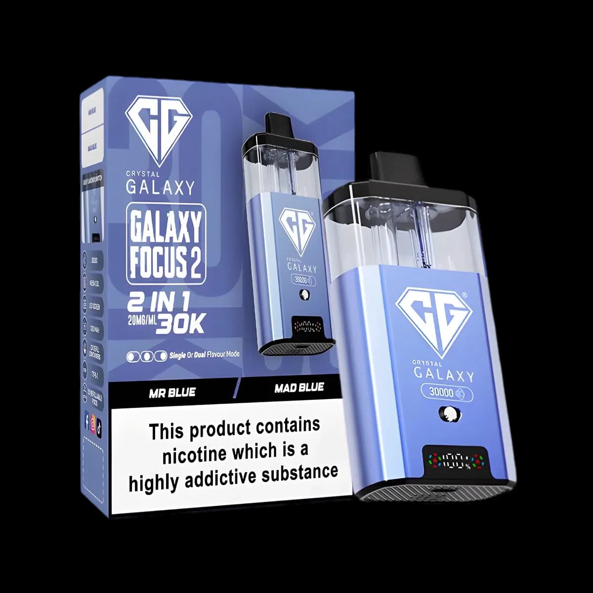 Crystal Galaxy Focus 2 30K Vape Kit-Mr Blue-MrBlue
