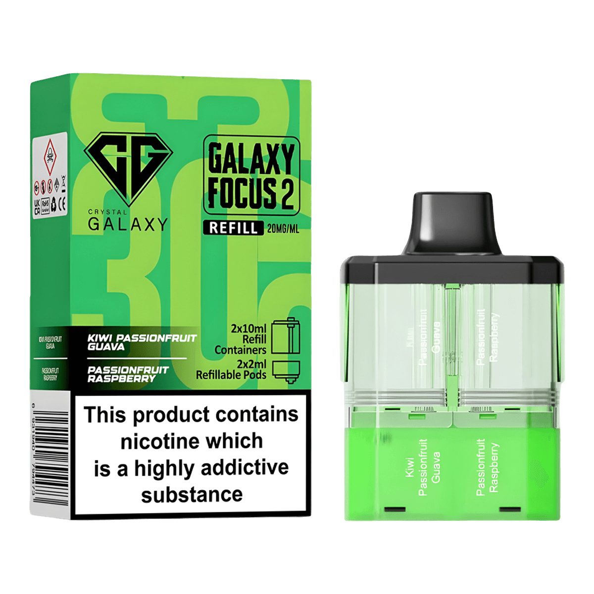 KIWI-PASSIONFRUIT-GUAVA-PASSIONFRUIT-RASPBERRY-CRYSTAL-GALAXY-30K-FOCUS-2-PREFILLED-PODS