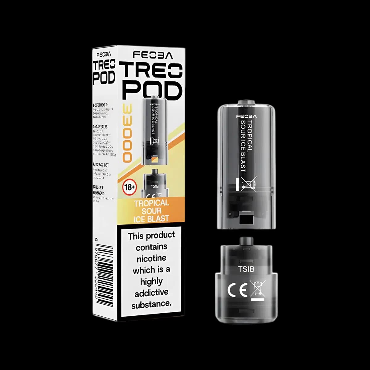 Tropical Sour Ice Blast-Feoba Treo 33K Prefilled Pods