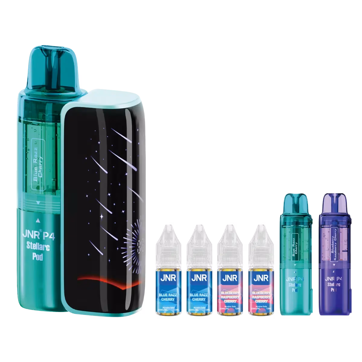 Blue Razz Cherry-Bluberry Raspberry Cherry2-JNR P4 Stellarc 100K Vape Kit