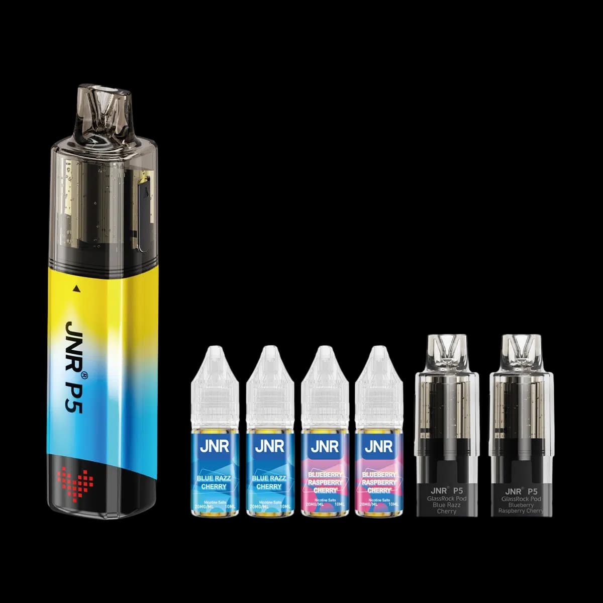 Blue Razz Cherry-Blueberry Raspberry Cherry2-JNR P5 GlassRock 100K Vape Kit