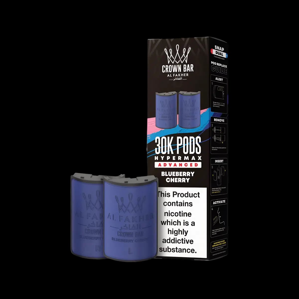 Blueberry Cherry-Al Fakher 30K Hypermax Refill Pods