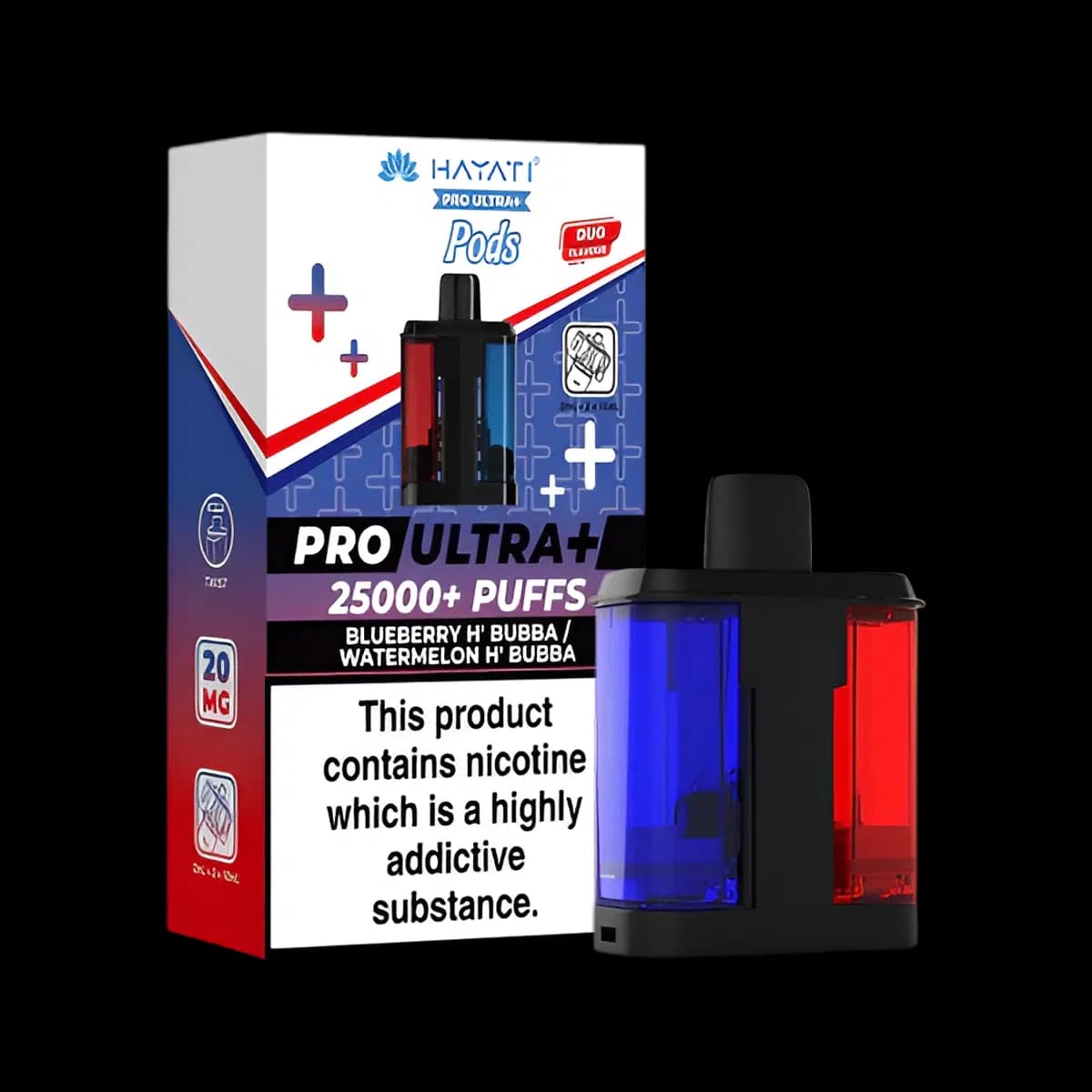 Blueberry H Bubba-Watermelon H Bubba-hayati-pro-ultra-plus-25k-prefilled-pod-refill