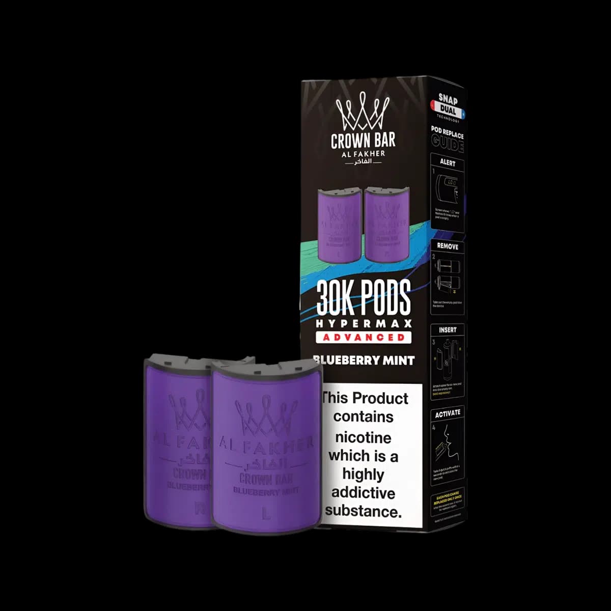 Blueberry Mint-Al Fakher 30K Hypermax Refill Pods