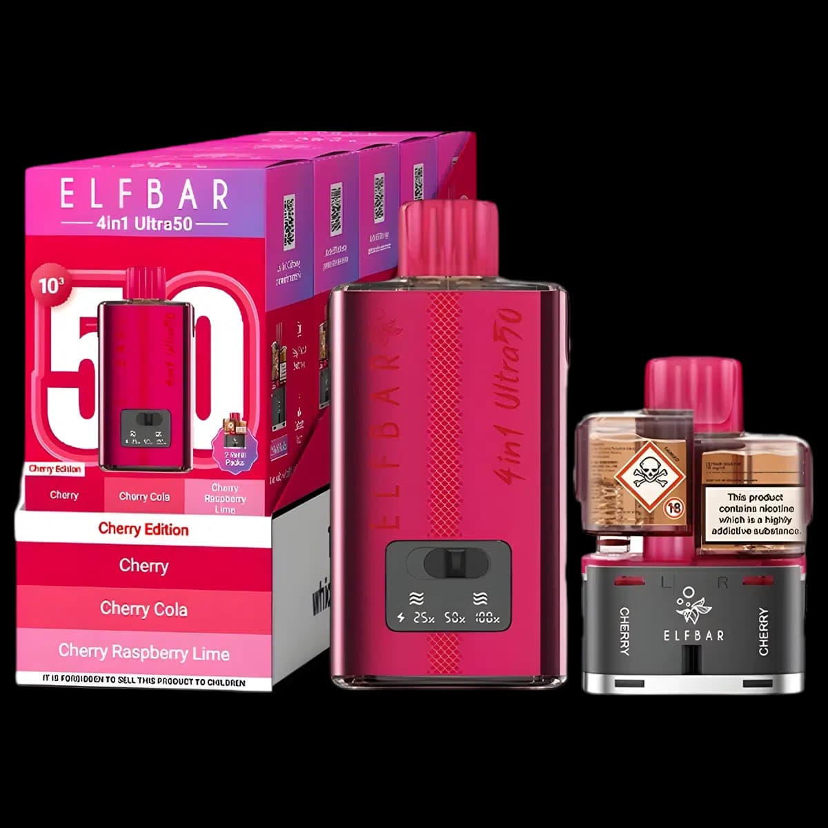 Elf Bar 4in1 Ultra50 Vape Kit - 20K Plus Puffs Vapes