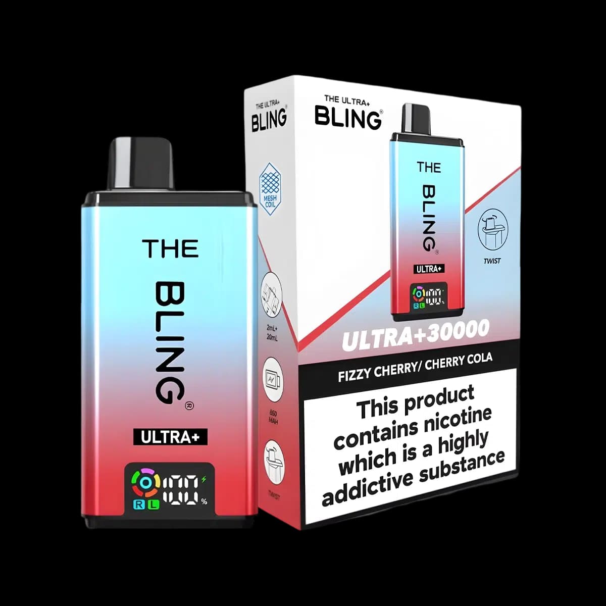 Fizzy Cherry-Cherry Cola-THE BLING ULTRA PLUS 30K PREFILLED VAPE KIT