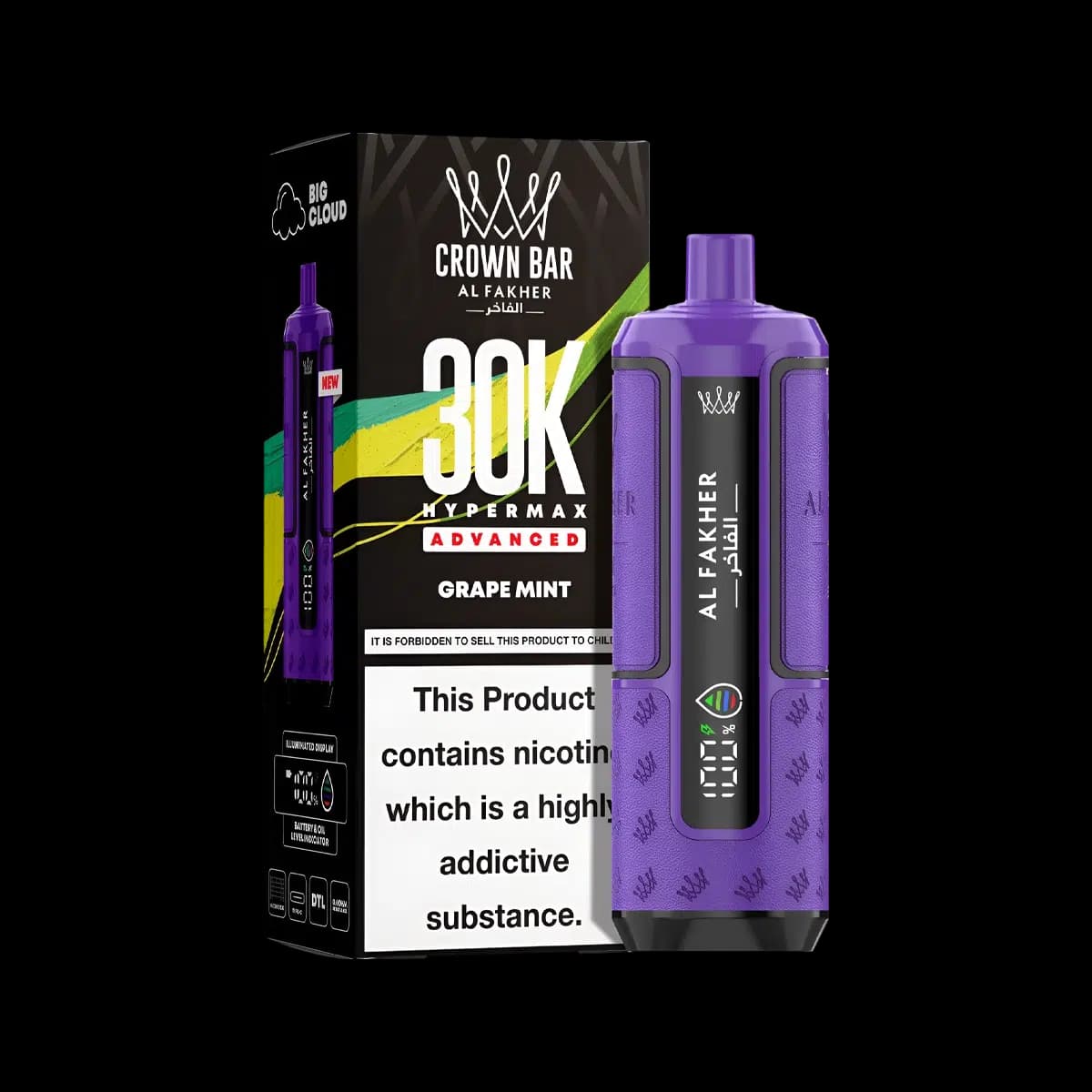 Grape Mint-Al Fakher Hypermax 30K Prefilled Vape Kit