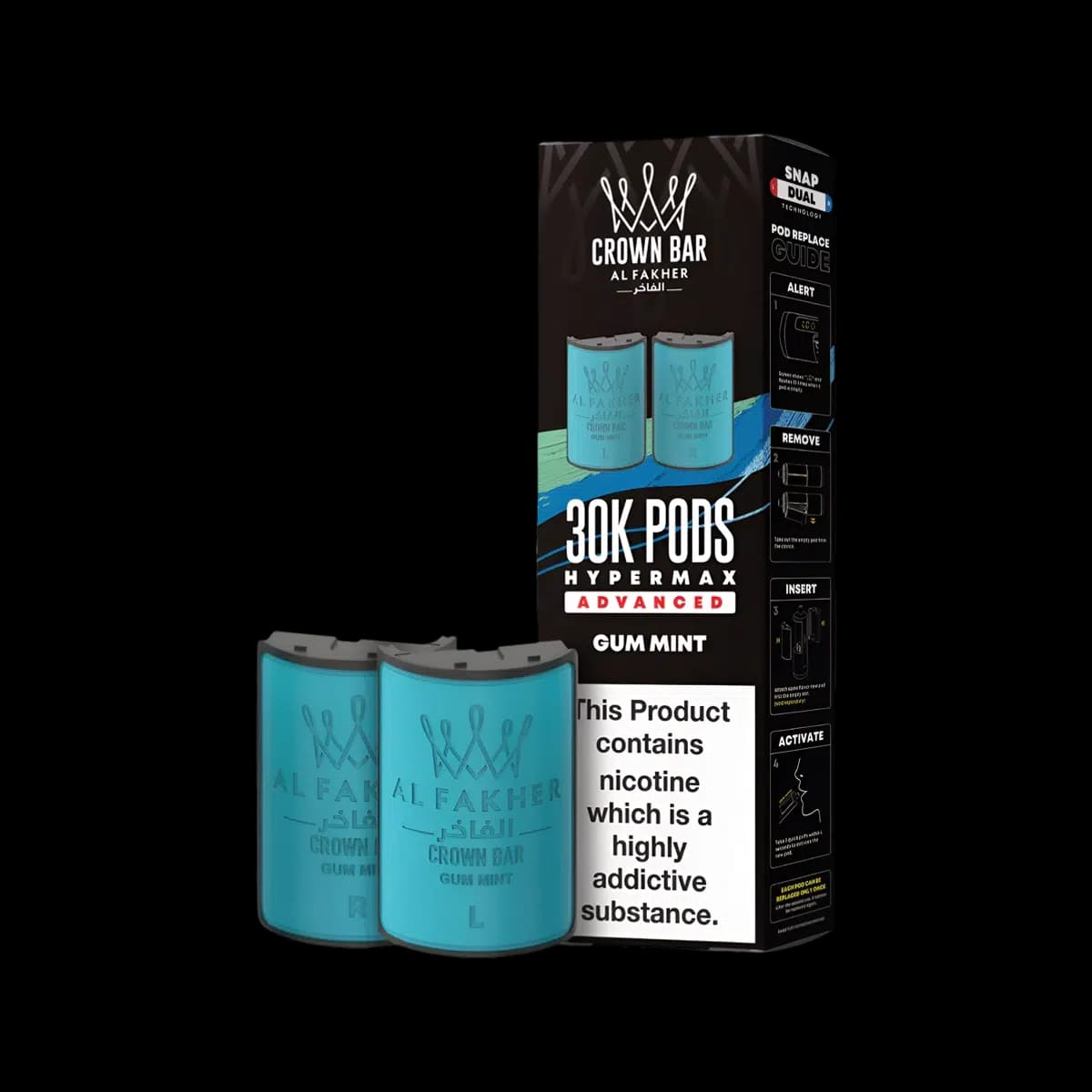 Gum Mint-Al Fakher 30K Hypermax Refill Pods