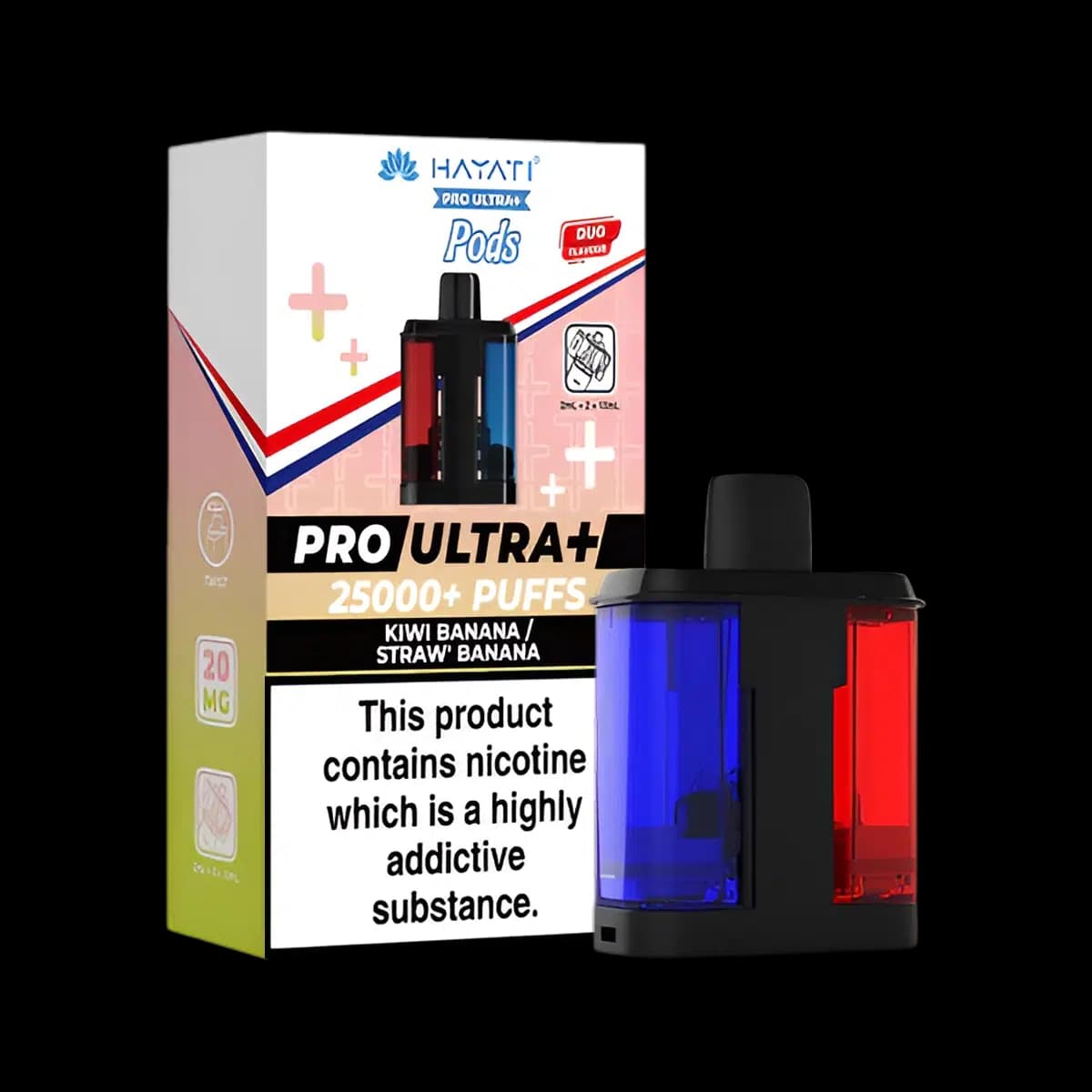 Kiwi Banana-Straw Banana-hayati-pro-ultra-plus-25k-prefilled-pod-refill