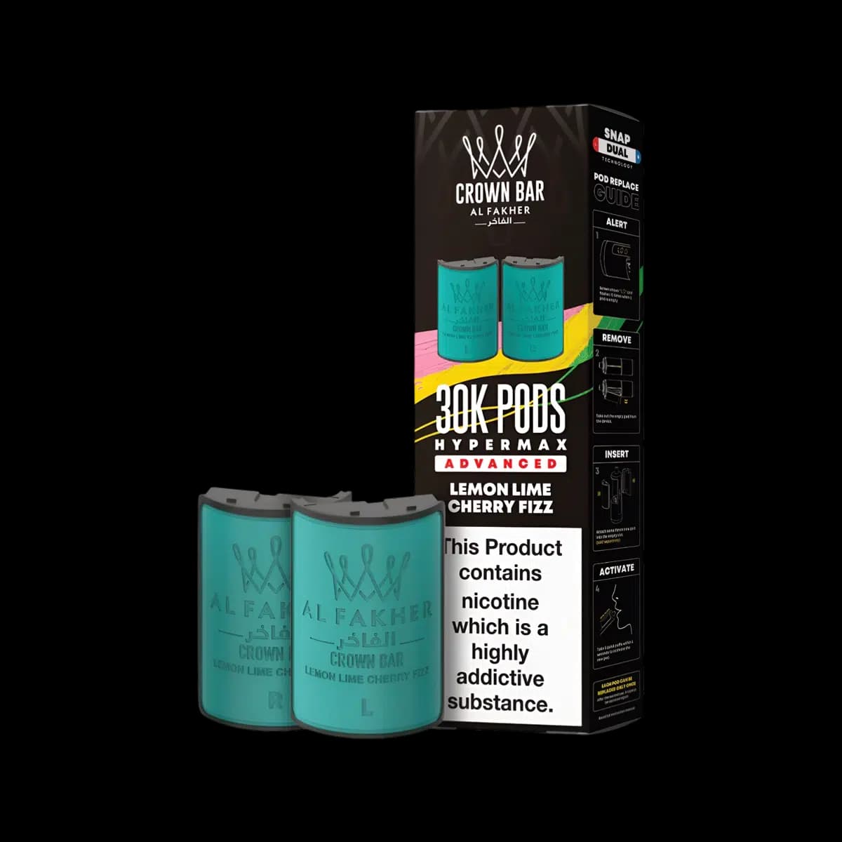 Lemon Lime Cherry Fizz-Al Fakher 30K Hypermax Refill Pods