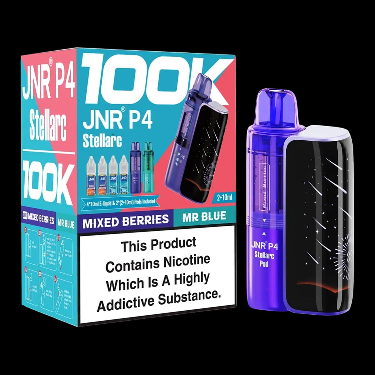 Mixed Berries-Mr Blue-JNR P4 Stellarc 100K Vape Kit