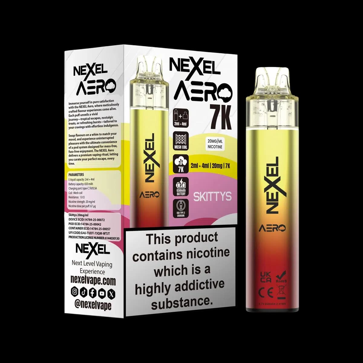 Skittys-Nexel Aero 7K Vape Kit