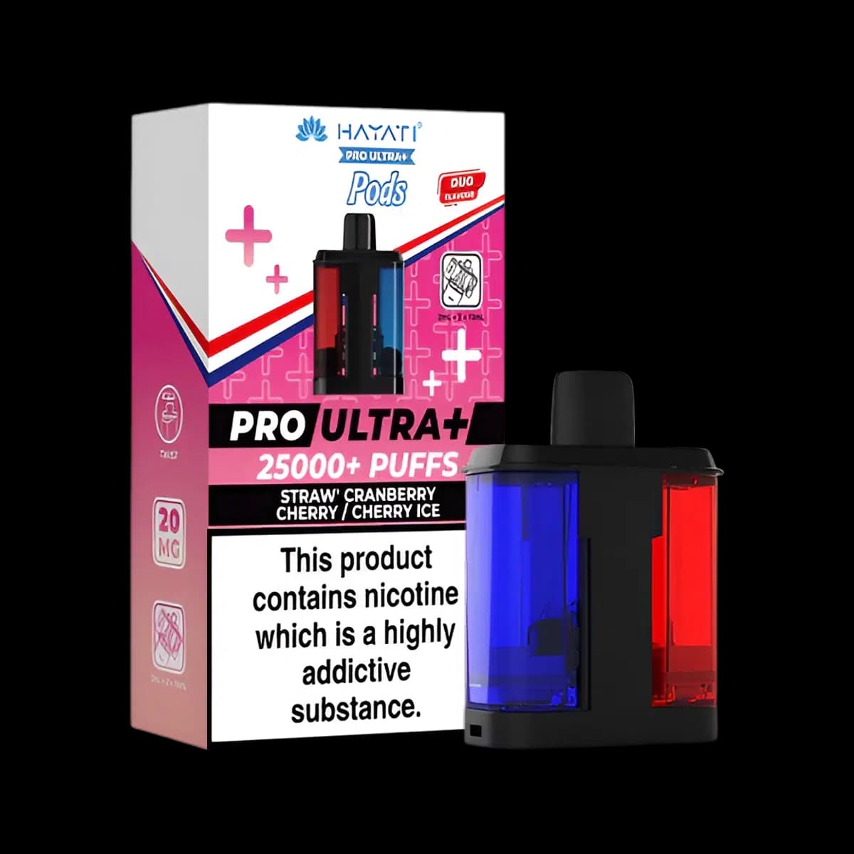 Straw Cranberry Cherry-Cherry Ice-hayati-pro-ultra-plus-25k-prefilled-pod-refill