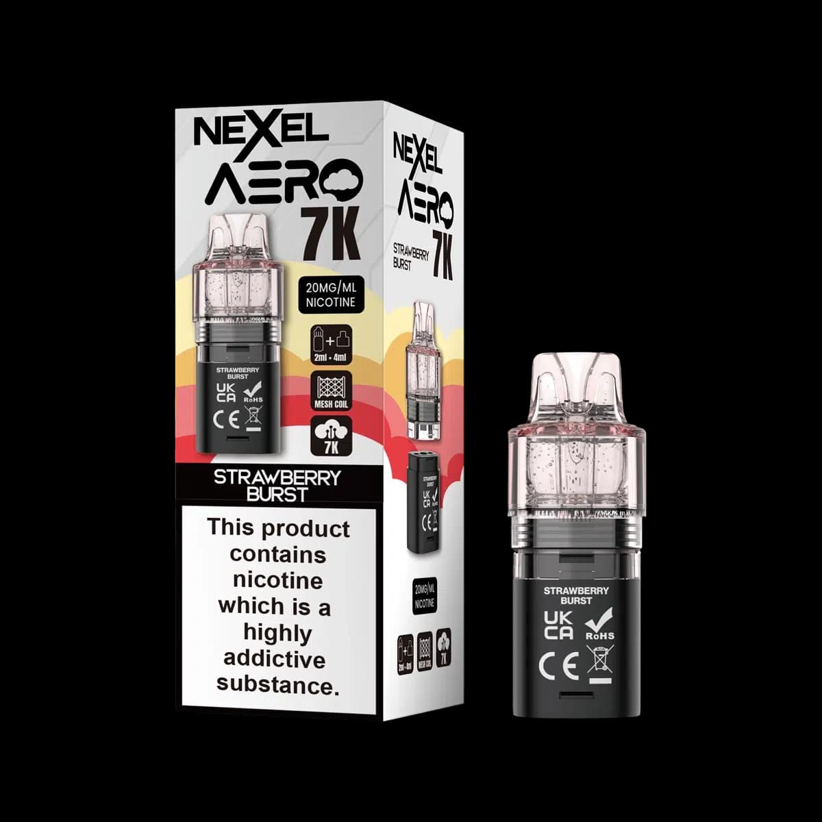 Strawberry Burst-Nexel 7K Aero 7000 Prefilled Pods
