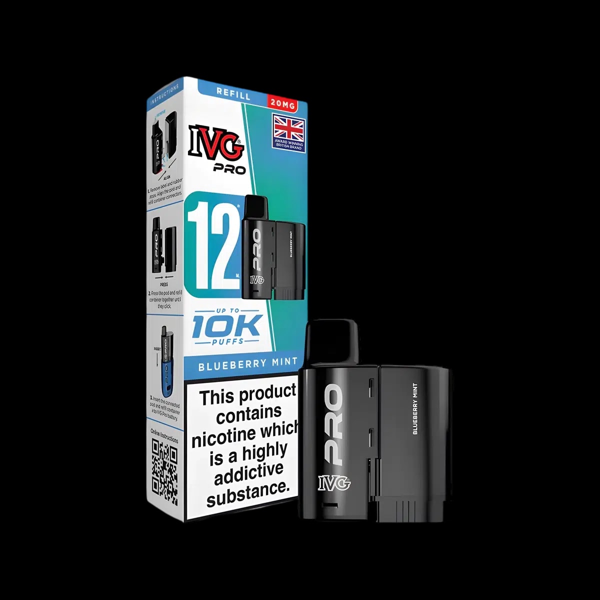 Blueberry Mint - IVG PRO 12 Refill Pod