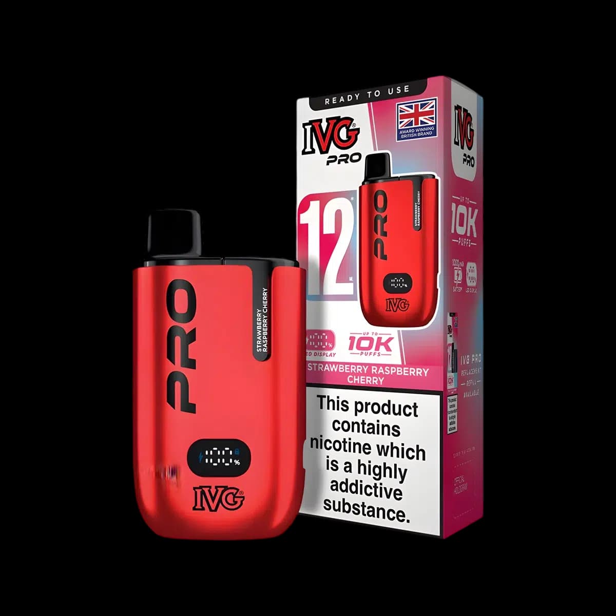 Strawberry Raspberry Cherry-IVG Pro 12 Vape Kit