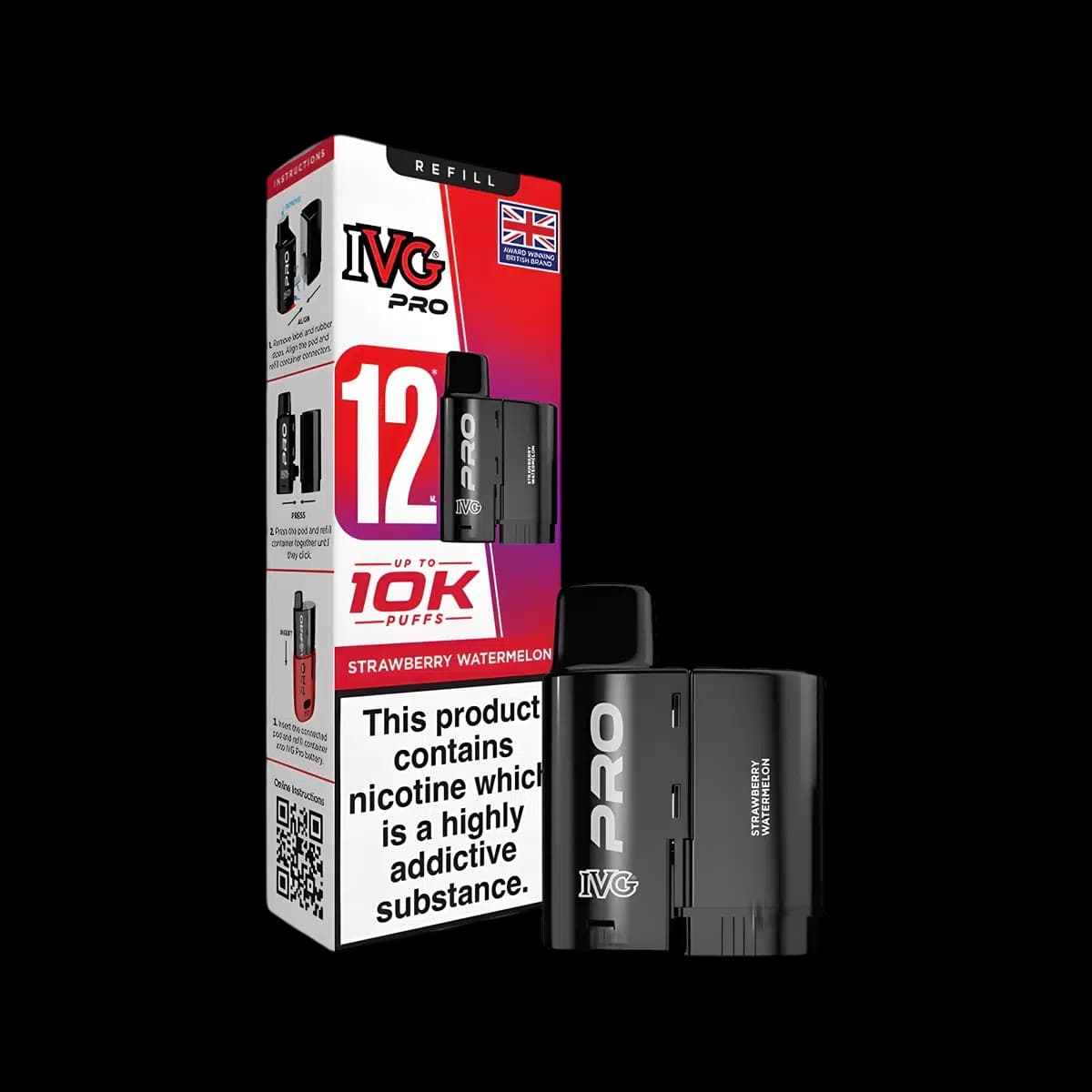 Strawberry Watermelon - IVG PRO 12 Refill Pod