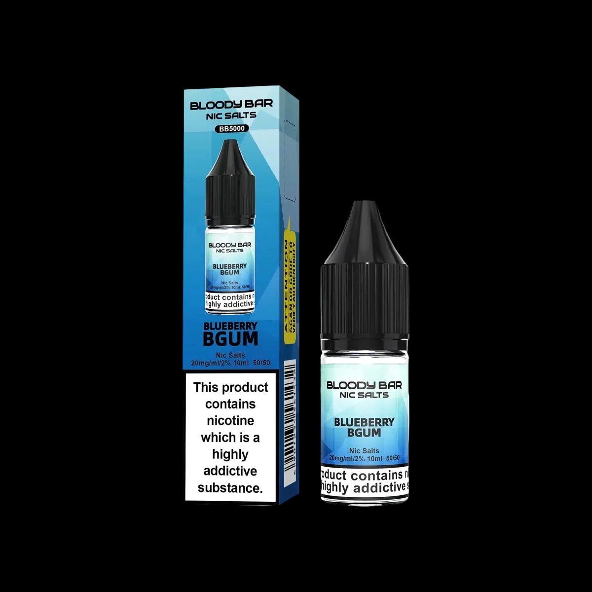 Blueberry BGum Nic Salt E-Liquid Bloody Bar