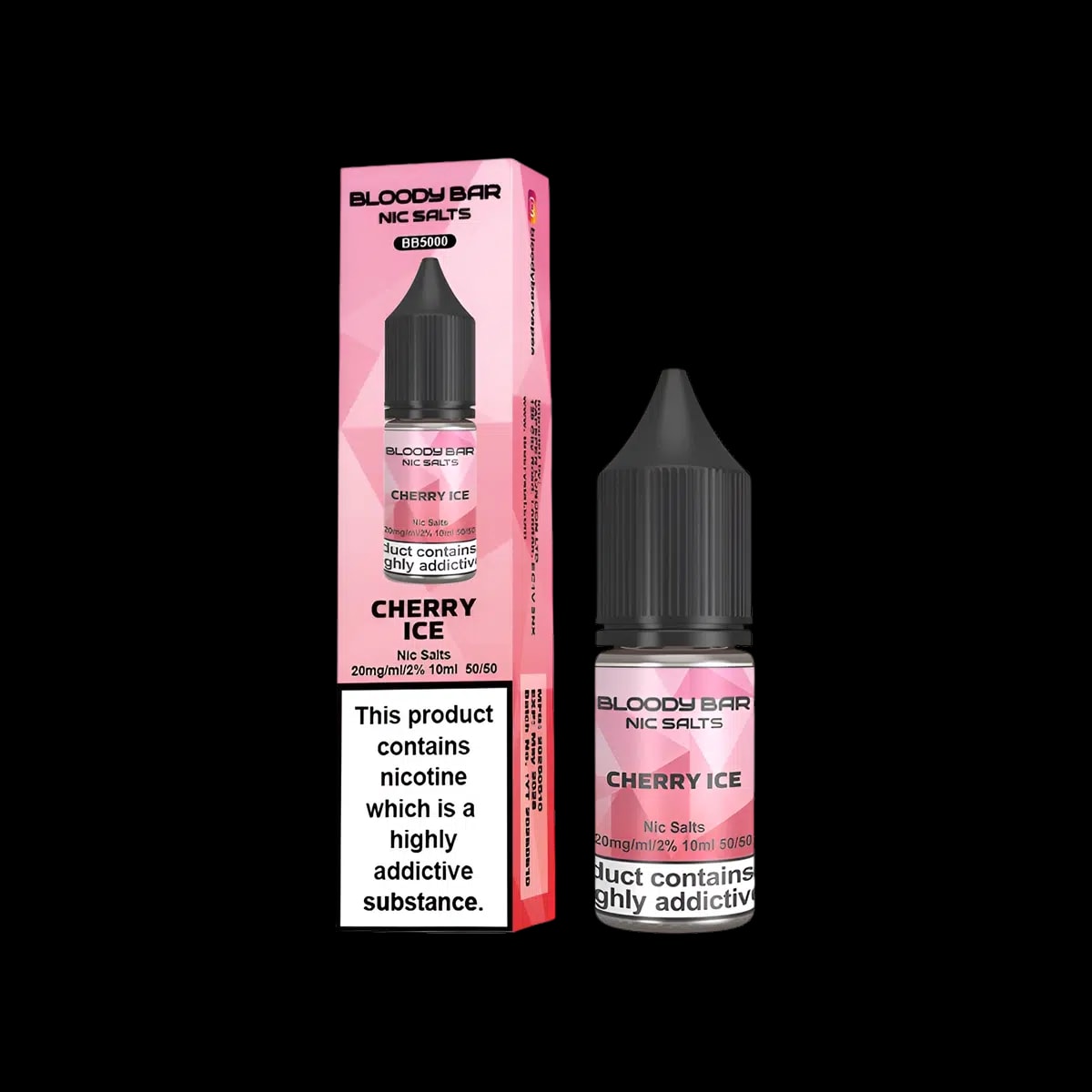 Cherry Ice Nic Salt E-Liquid Bloody Bar