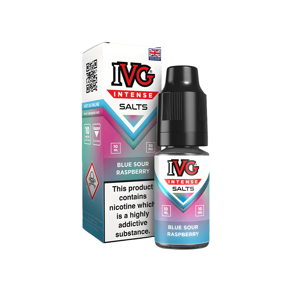 Blue Sour Raspberry E-Liquid by IVG Intense Salts - 10mg E-Liquid