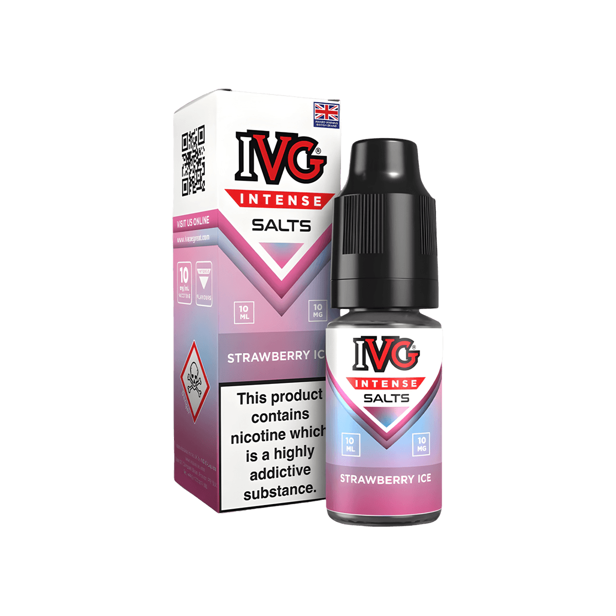 Strawberry Ice E-Liquid by IVG Intense Salts - 10mg E-Liquid