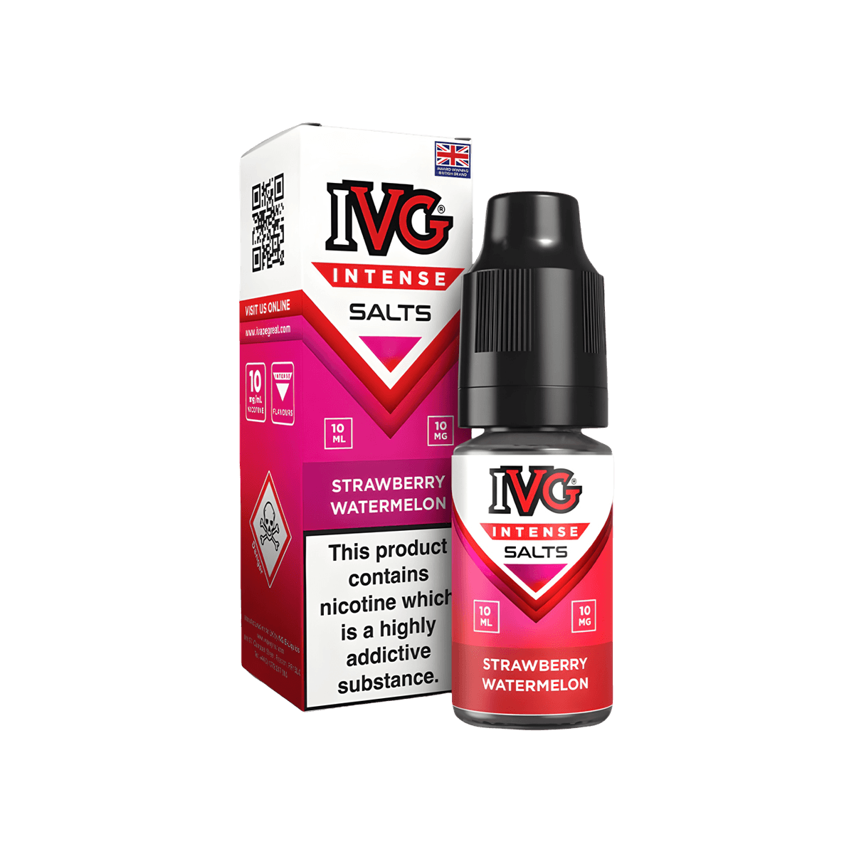 Strawberry Watermelon E-Liquid by IVG Intense Salts - 10mg E-Liquid