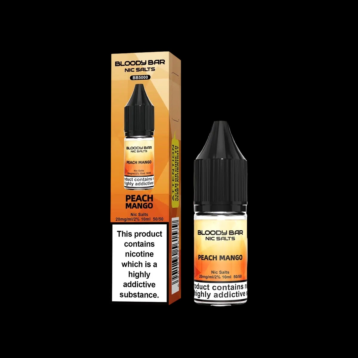 Peach Mango Nic Salt E-Liquid Bloody Bar