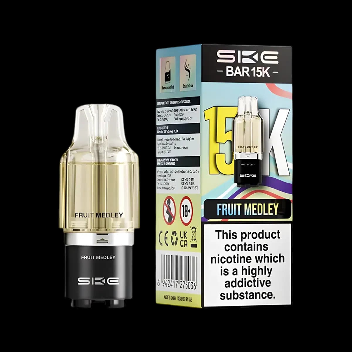 Fruit Medley-SKE Bar 15K Prefilled Pod Container Tank