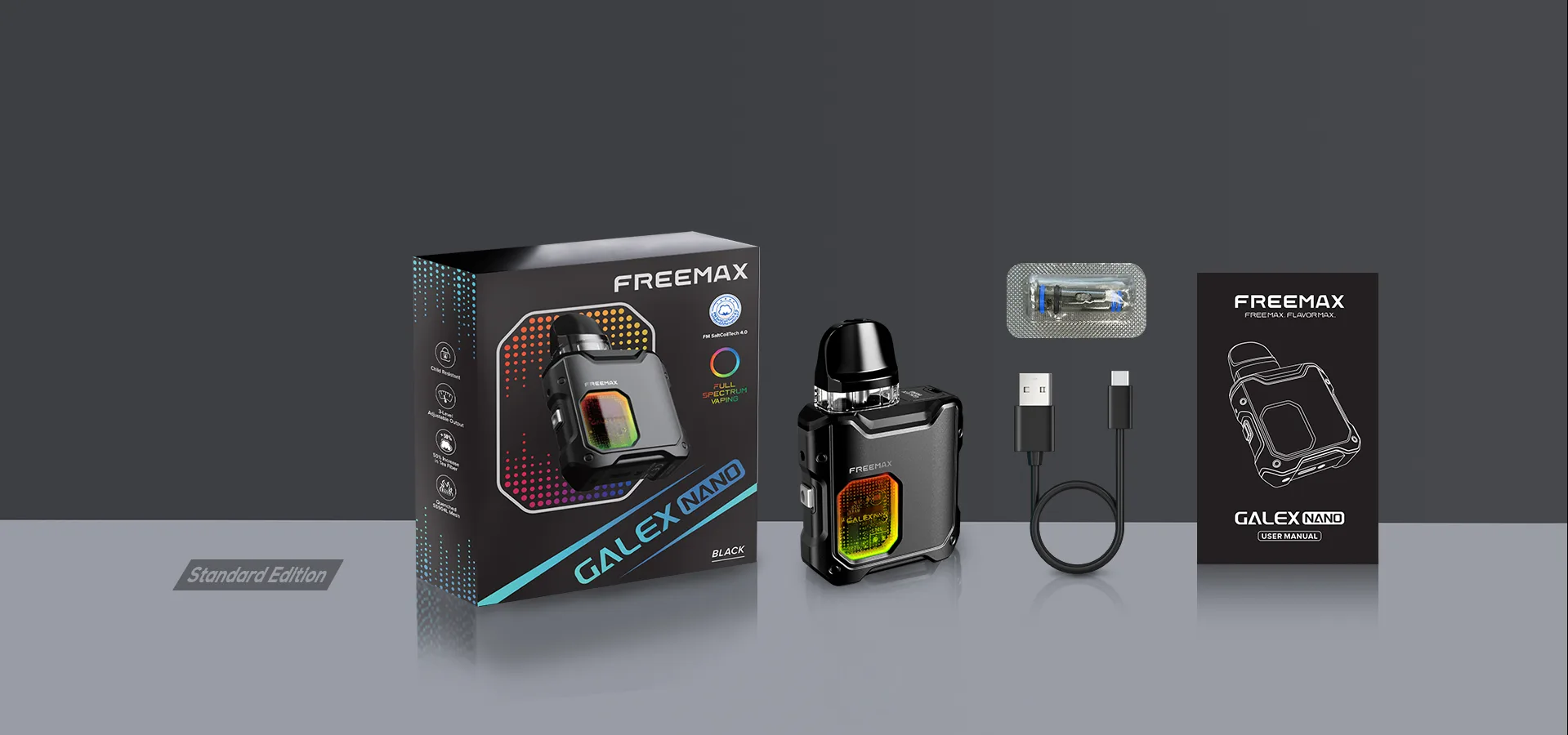 Freemax Galex Nano Kit Package Content