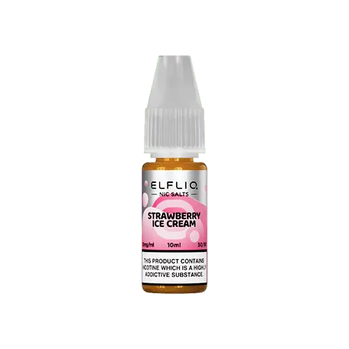 Strawberry Ice Cream Elfliq by Elf Bar - 10ml Nic Salt E-liquid