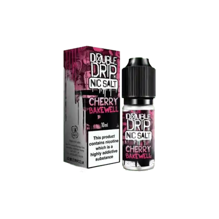 Cherry Bakewell by Double Drip –10ml Nic Salt E-liquid