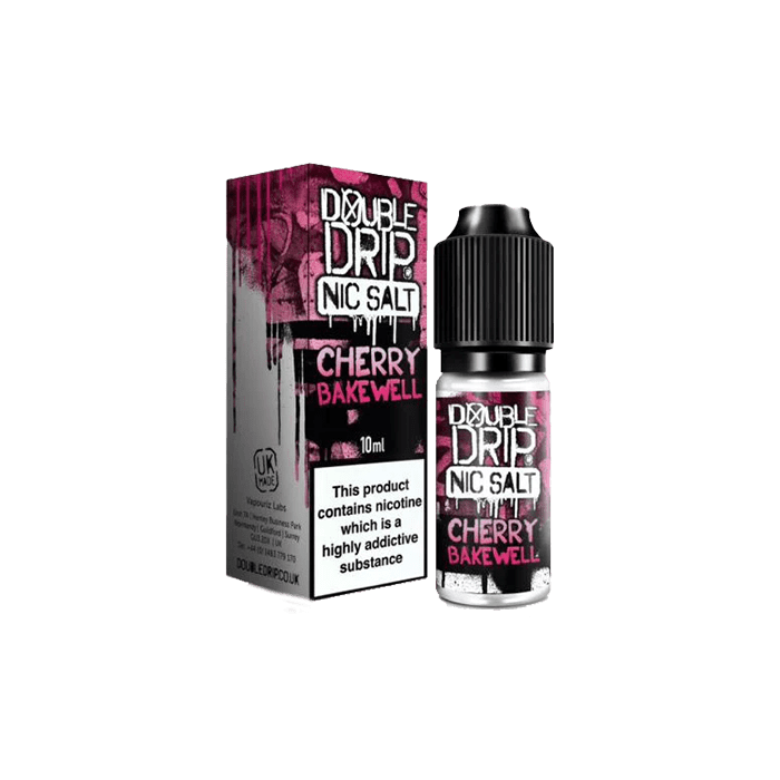 Cherry Bakewell by Double Drip –10ml Nic Salt E-liquid