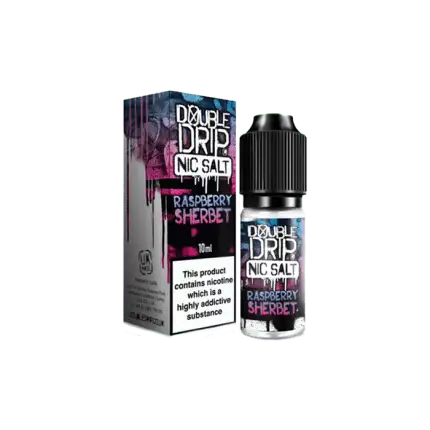 Raspberry Sherbet by Double Drip –10ml Nic Salt E-liquid