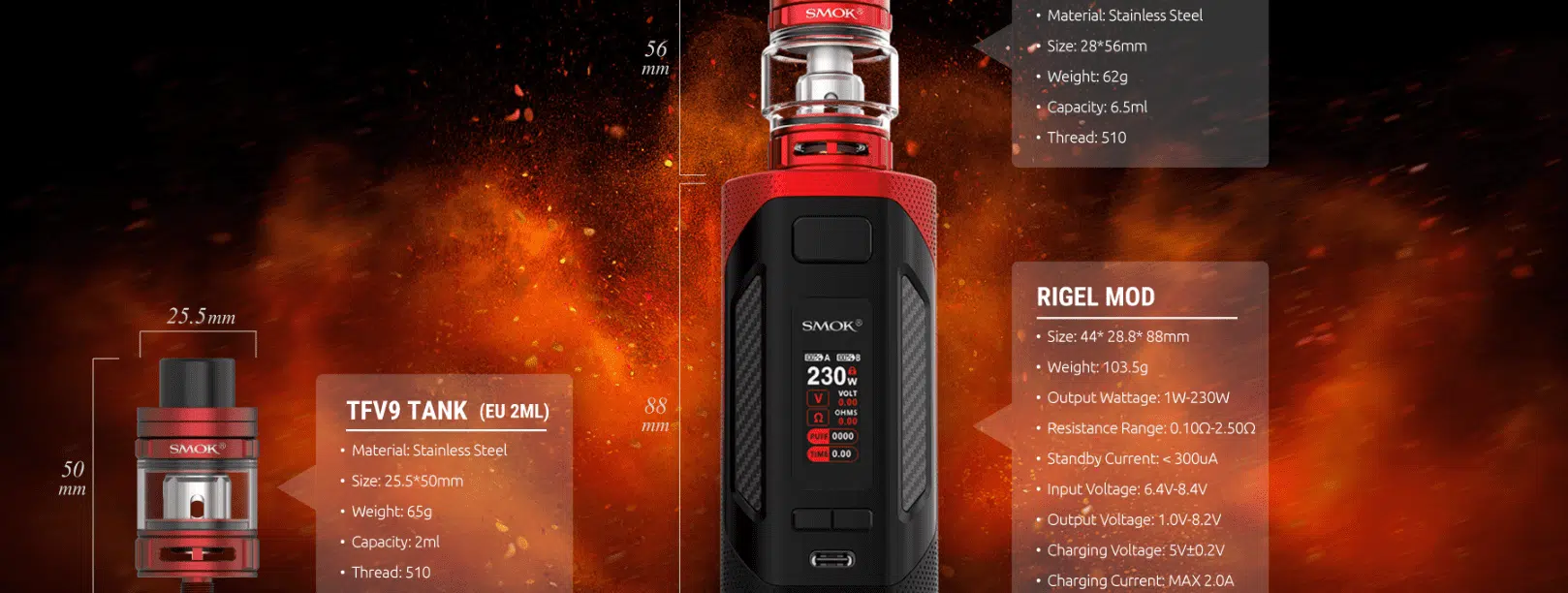 Smok Rigel TFV9 TANK