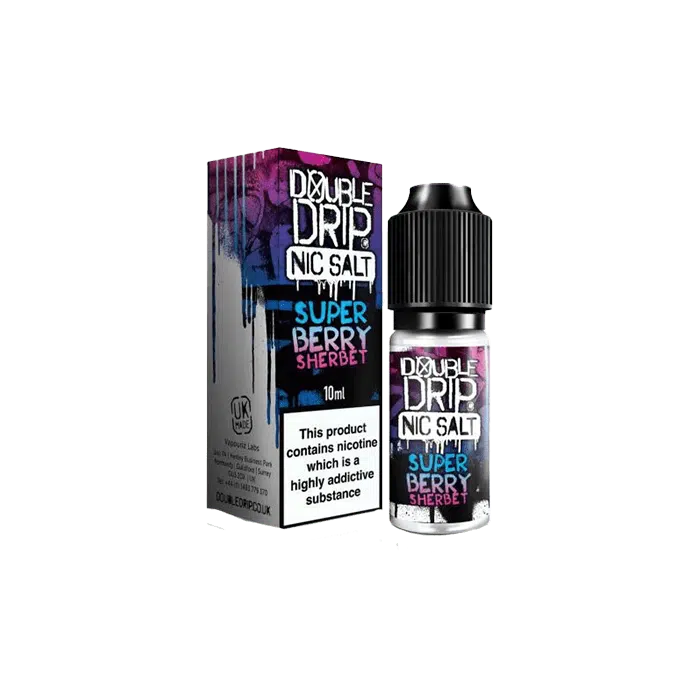 Super Berry Sherbet by Double Drip –10ml Nic Salt E-liquid