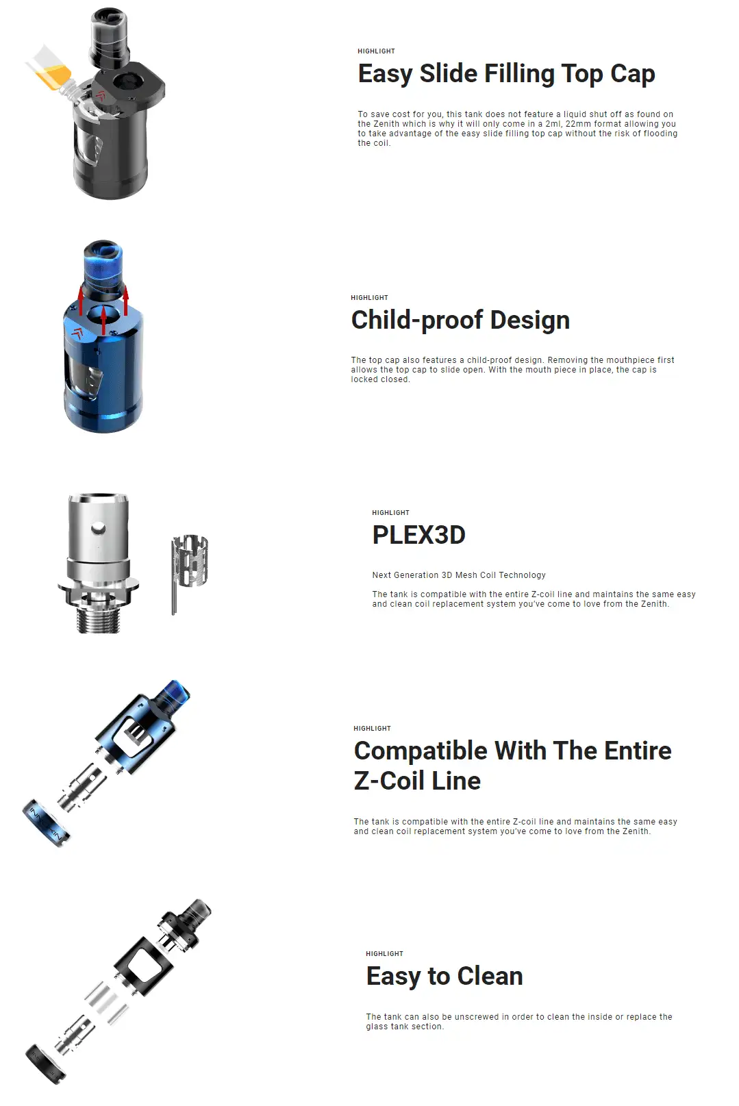 Innokin Zlide Vape Tank Guidance