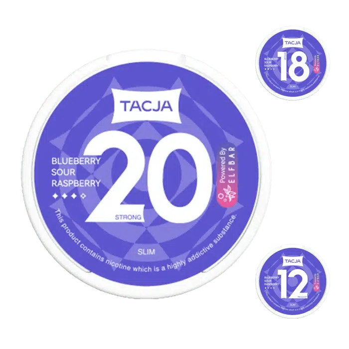 Elf Bar TACJA Nicotine Pouches – Bluberry Sour Raspberry Main
