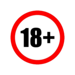 +18 sign