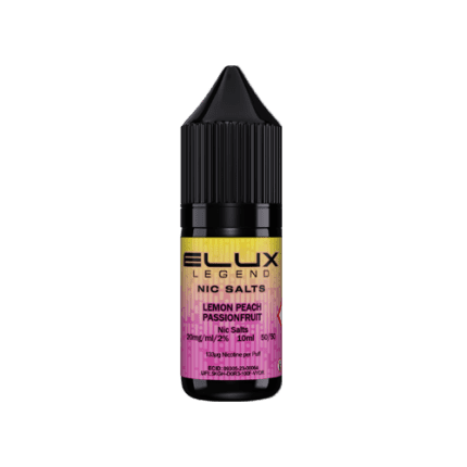 Lemon Peach Passionfruit Nic Salt by Elux Legend – 10ml E-liquid