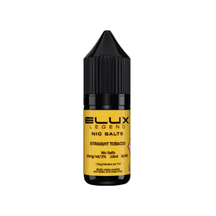 Straight Tobacco Nic Salt by Elux Legend – 10ml E-liquid