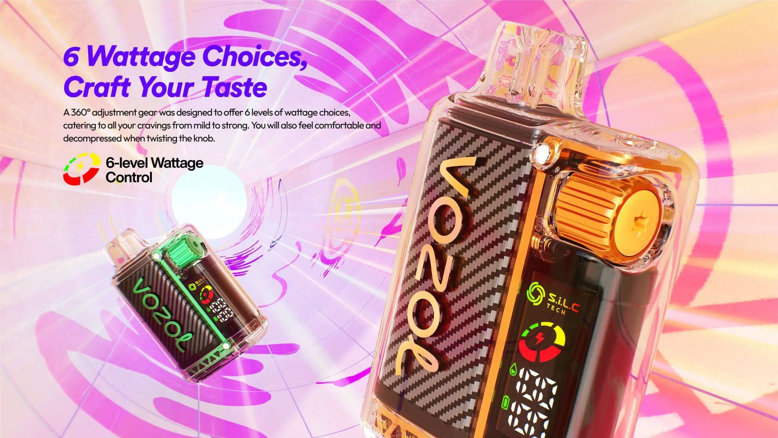 vozol vista 20000 6 wattage banner