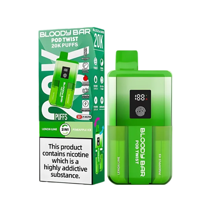 Bloody Bar Pod Twist 20K Vape Kit-Lemon Lime-Pineapple Ice
