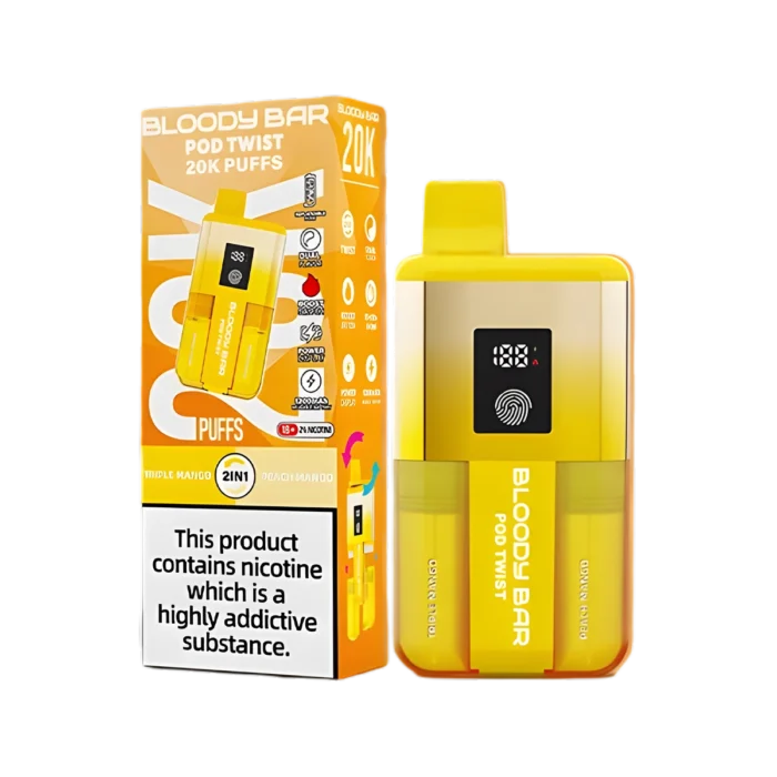 Bloody Bar Pod Twist 20K Vape Kit-Triple Mango-Peach Mango