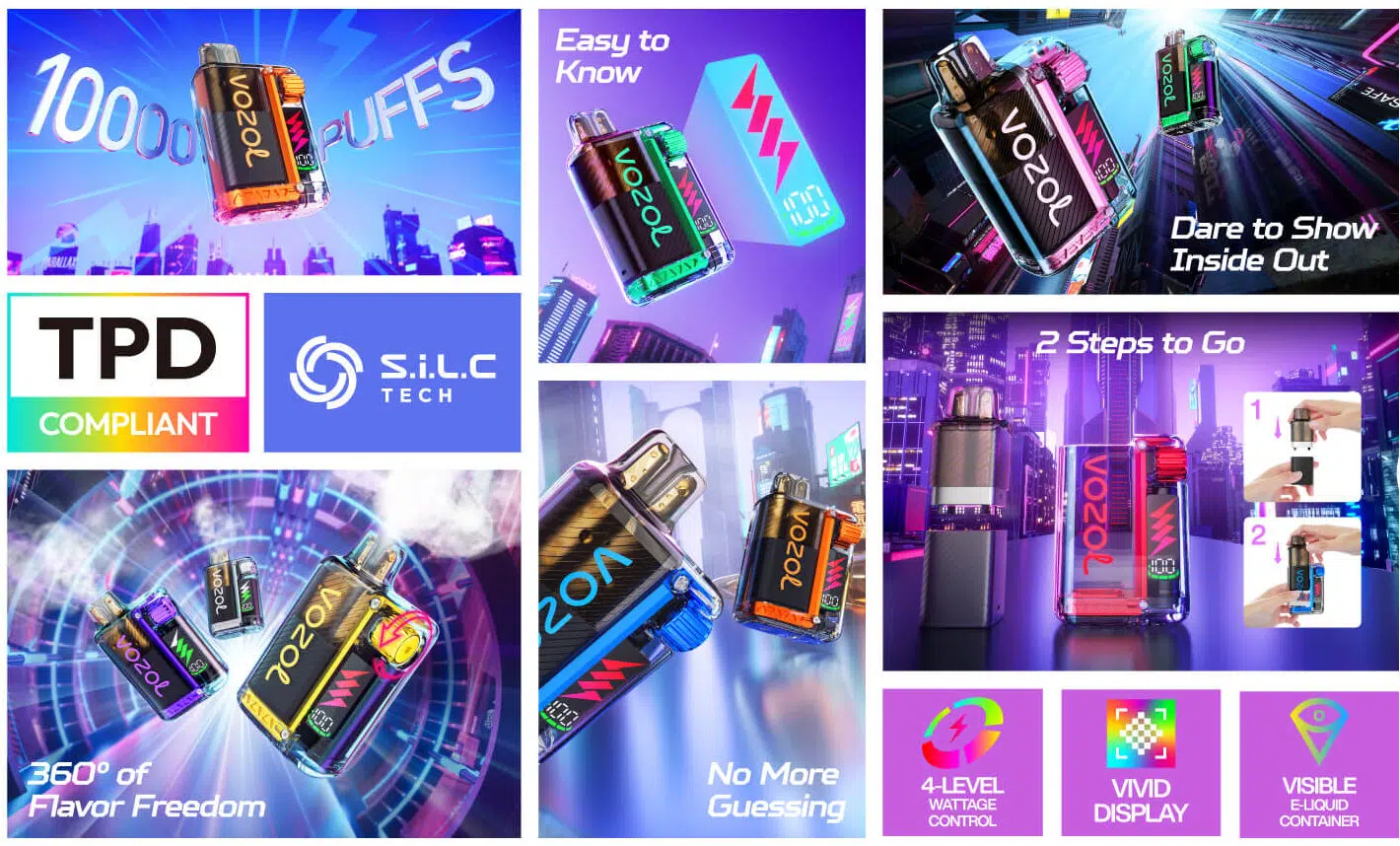 Vozol Vista 10k vape banner